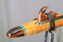 Yellow Cedar Burl Native American Flute, Minor, Mid G-4, #L14J